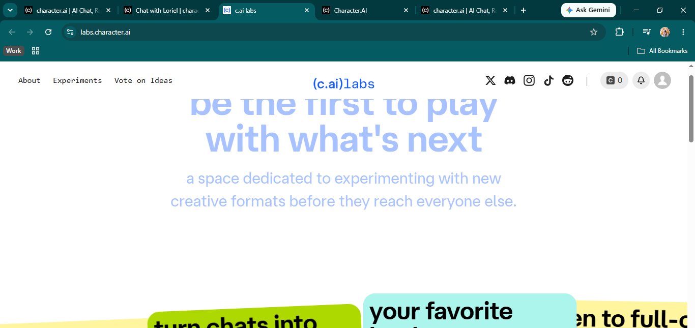 Character.AI Labs — the Comics tool that turns chats into illustrated panels