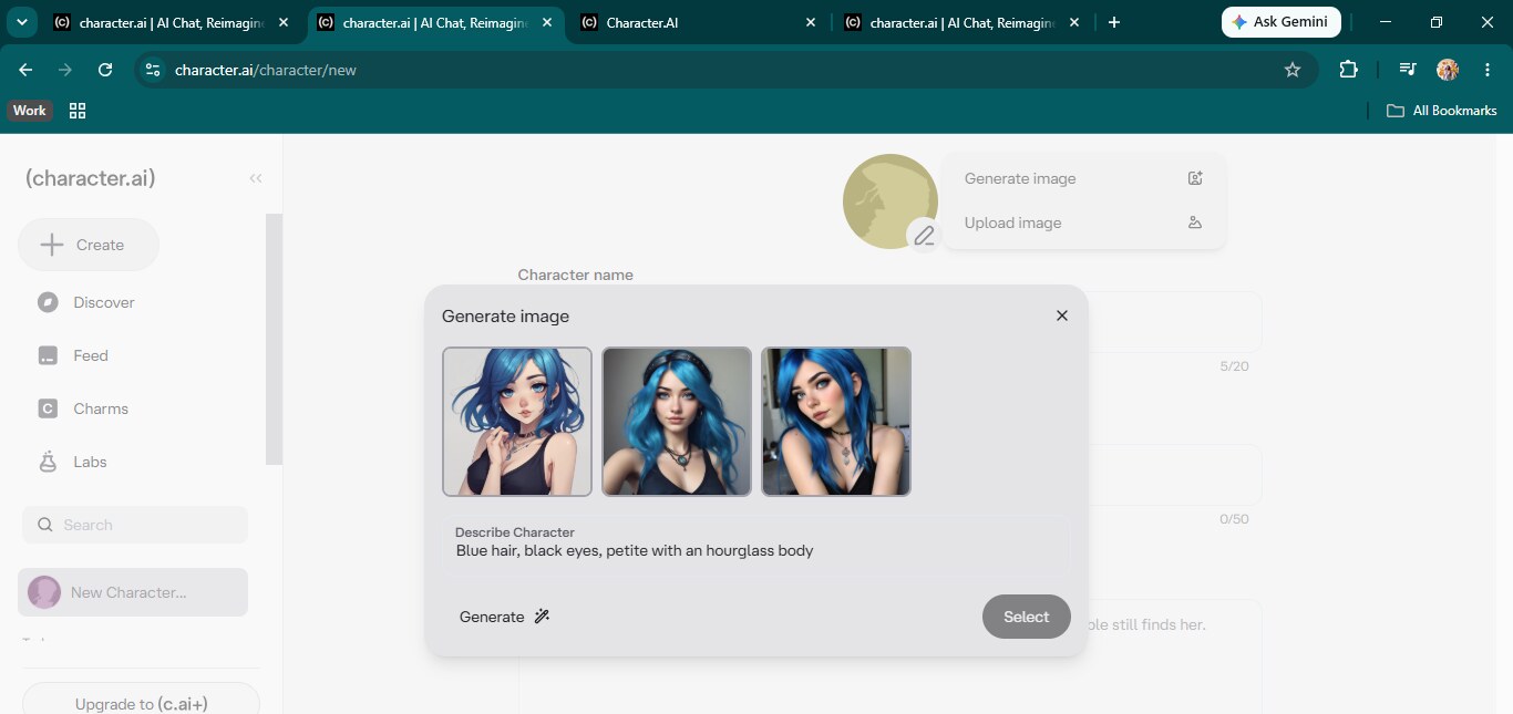 The Generate Image step returning three on-prompt results inside the builder