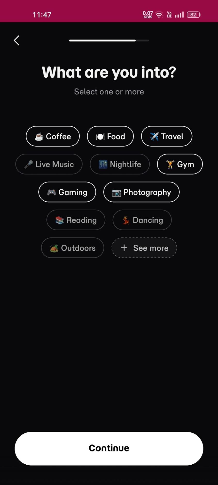The Eternal AI interests quiz — Coffee, Food, Travel, Gym and more