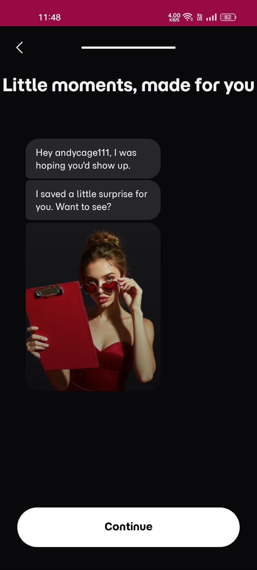Eternal AI onboarding preview — Little moments, made for you