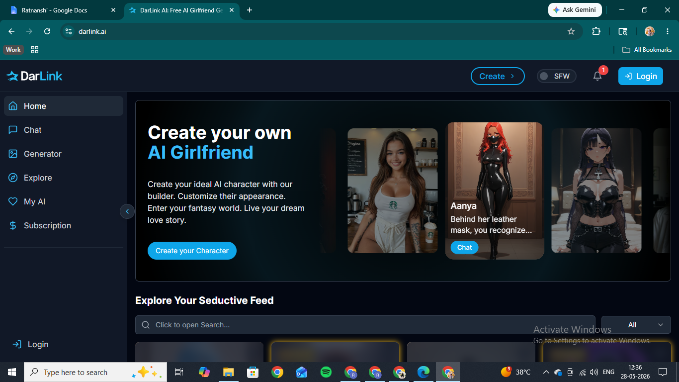 DarLink AI homepage